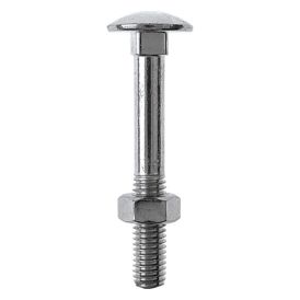 Puidupoldid mutriga Profi Depot ZN, DIN603, 6 x 70 mm, 100 tk