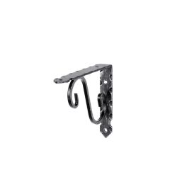 Riiulikandur Ornamental must 150 x 115 x 19 mm