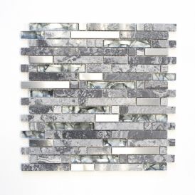 Klaas-/kivimosaiik Mix hall 30 x 30 cm
