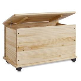 Puidust kast Zeller ratastel 73 x 39,5 x 45 cm