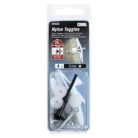 Nailontüübel Cobra Toggles M 6 x 28,25 mm 4 tk