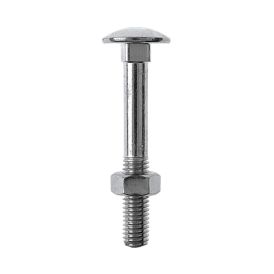 Puidupoldid mutriga Profi Depot ZN, DIN603, 6 x 60 mm, 100 tk