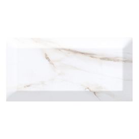 Seinaplaat Metro Carrara 10 x 20 cm läikiv valge