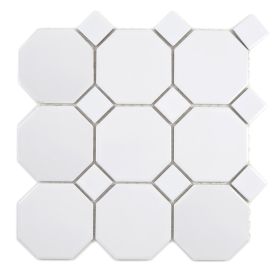 Mosaiik Octa valge 30 x 30 cm