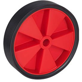 Ratas PVC must/punane 200 x 42 mm