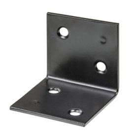 Naelutusnurk lai 30 x 30 mm must
