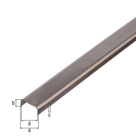 U-profiil RST 16 x 10 x 2000 mm