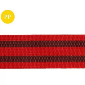 PP-rihm Stabilit 60 mm punane/must, jooksva meetriga