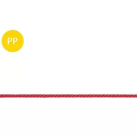 PP-nöör stabilit 3 mm punane, jooksva meetriga