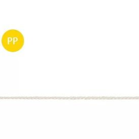 PP-nöör stabilit 3 mm valge, jooksva meetriga