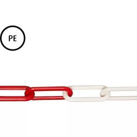 Piirdekett Stabilit 6 mm punane/valge, jooksva meetriga