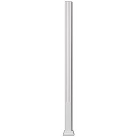 Radiaatori katte jalg Solo valge 39 x 78 x 945 mm