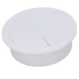 Kaabliläbiviigu kate 60 mm valge