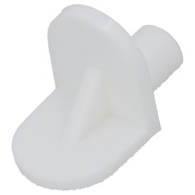 Riiulikandur 5 mm valge plast