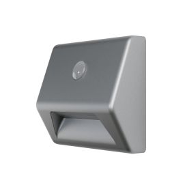 Liikumisanduriga valgusti Nightlux Stair hõbe 8,4 x 7,3 cm IP54