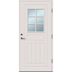 Välisuks Lund M10 x 21, valge parem
