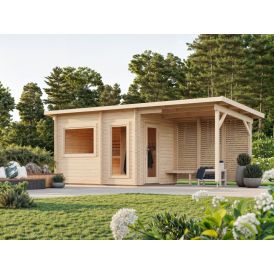 Aiasaun Palmako Sanna terrassi ja eesruumiga 12,7 m²