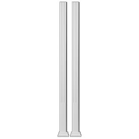 Radiaatori katte jalad Duo 39 x 78 x 945 mm valge