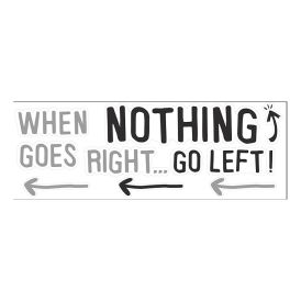 Posterkleebis Plage  When nothing goes right