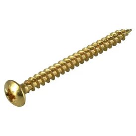 Puitlaastplaadikruvi Stabilit messingkattega 3,5 x 25 mm