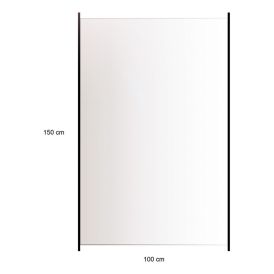 Aiaelement klaasist 150 X 100 cm, suitsuklaas
