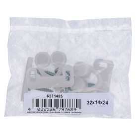 Lukk plast valge 32 x 14 x 24 mm