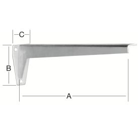 Riiulikandur 330 mm tsingitud