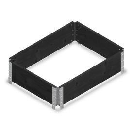 Istutuskast 80 x 60 x 20 cm, must