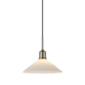 Rippvalgusti Markslöjd Vela 25 cm messing/valge