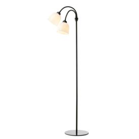 Põrandavalgusti  Halo Design Glow 2-osaline, must/opaal