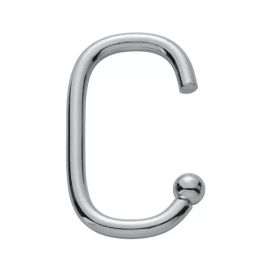Dušikardinarõngas Diaqua Yara kroom 6,5 × 3,5 cm 12 tk/pk