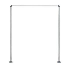 Dušikardinatugi Diaqua Ø 2,2 x 90 x 80 x 90 cm Kroom