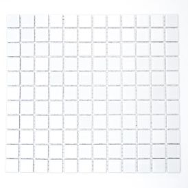 Mosaiik Square valge läikiv 30 x 30 cm