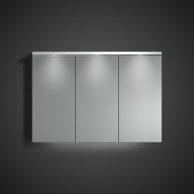Peegelkapp Camargue valge läikiv kumer 100 x 14 x 65 cm