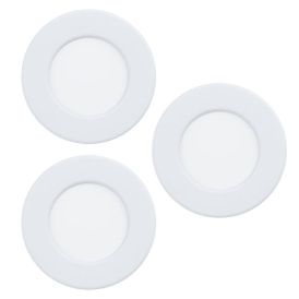 Süvistatavate LED-kohtvalgustite komplekt Eglo Connect.z Fueva 6-Z RGB/CCT Ø 8,8 cm valge