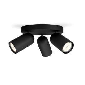 Kohtvalgusti Philips myLiving Pongee 3-osaline, must