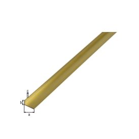 Nurkprofiil messing 30 x 15 x 1000 mm