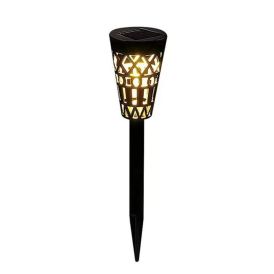 Päikesepatareiga LED-valgustid Bauhaus 2 tk must/kuldne