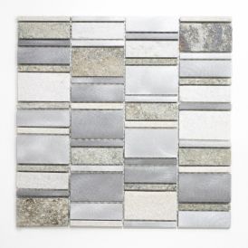 Mosaiik Mix hõbedane 29,8 x 29,8 cm