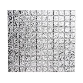 Mosaiikplaat Quadrat 33 x 30,2 cm hõbedane läikiv
