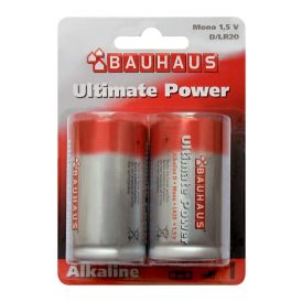 Patareid Bauhaus Ultimate Power D/LR20, 1,5 V 2 tk