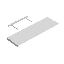 Seinariiul Regalux XL4 valge 80 x 24 x 3,8 cm