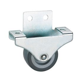 Mööbliratas Stabilit hall 38 x 18 mm