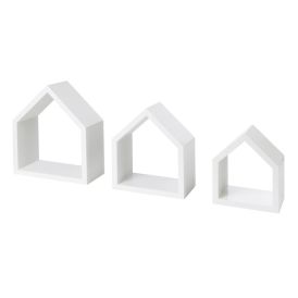Seinariiulite komplekt Cottage valge 3 tk