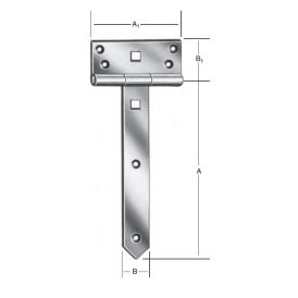 Väravahing 250 x 33 mm must
