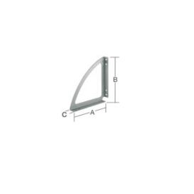 Riiulikandur 200 x 200 mm valge